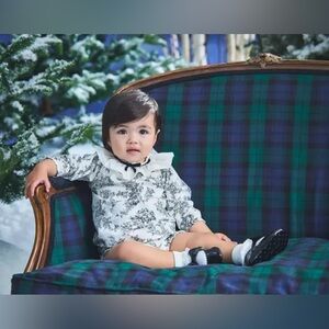 janie and jack baby shirt black and white Baby Floral long sleeve top